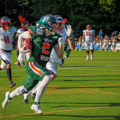 Chandler Smith entwischt der Saarländer Defense