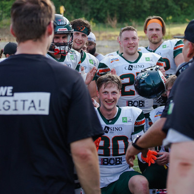 Huddle nach dem Spiel