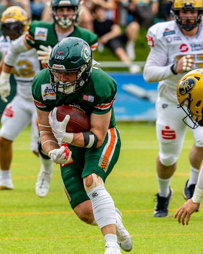 Michel Peschel fing Pässe für rund 90 Yards