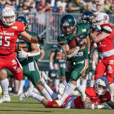 Lorenz Rotermund und die Canes 2024 gegen die Lions